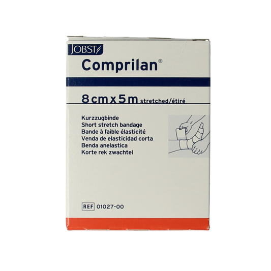 Comprilan Korte rek zwachtel 5m x 8cm 1 Stuks