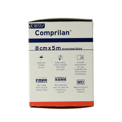Comprilan Korte rek zwachtel 5m x 8cm 1.00 Stuks