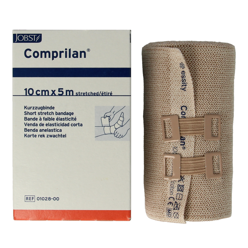 Comprilan Korte rek zwachtel 5m x 10cm 1 Stuks