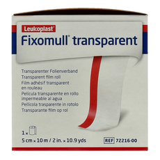 Fixomull Transparent 10m x 5cm 7221600  1.00 Stuks