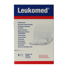 Leukomed Wondverband 7.2 x 5cm steriel 5.00 Stuks
