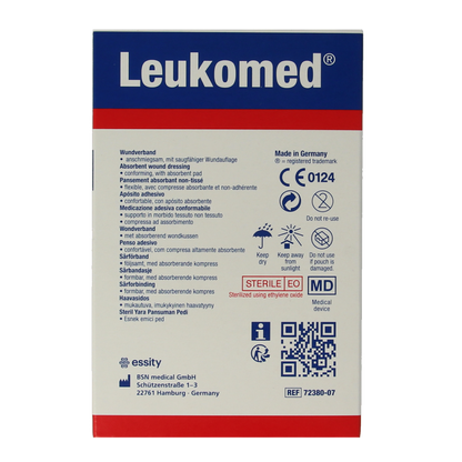 Leukomed Wondverband 7.2 x 5cm steriel 5.00 Stuks
