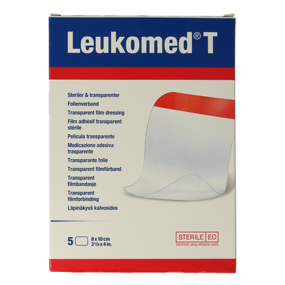 Leukomed Transparant wondverband T 8.0 x 10cm steriel  5.00 Stuks