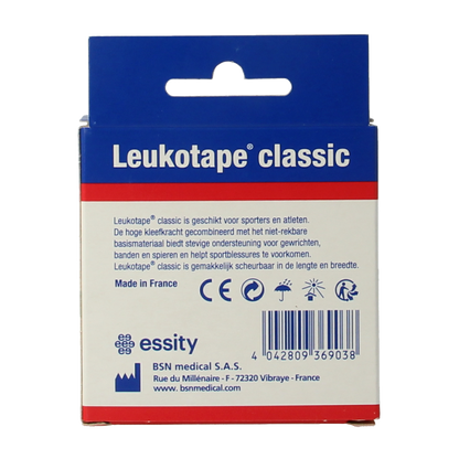 Leukotape Classic starre tape 2cm x 10m 1.00 Stuks