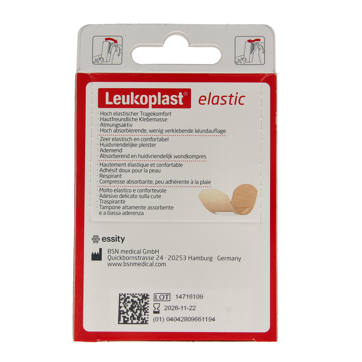 Leukoplast Pleister elastic mix 40.00 Stuks