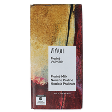 Vivani Chocolade melk praline nougat bio 100.00 Gram