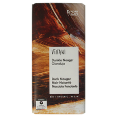 Vivani Chocolade puur praline nougat bio 100 Gram
