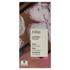 Vivani Chocolade puur met amandelen bio 100.00 Gram