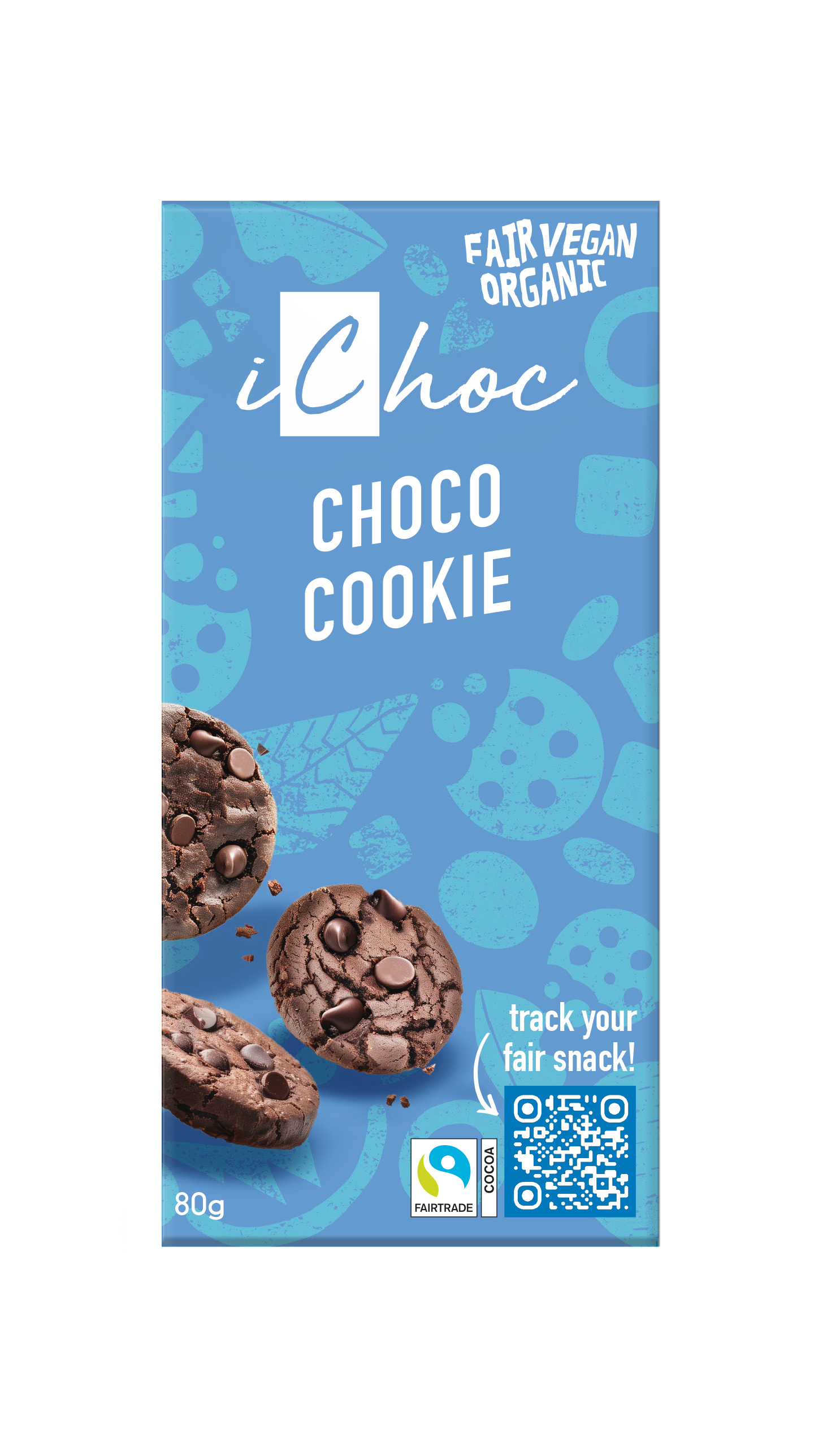 Ichoc Choco cookie vegan bio 80.00 Gram
