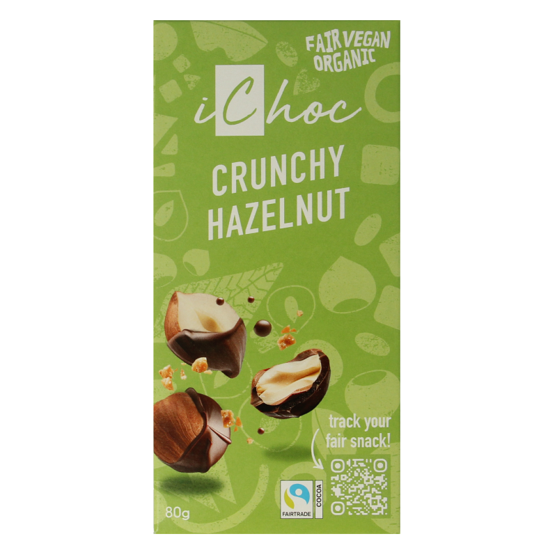 Ichoc Crunchy hazelnut vegan bio 80 Gram