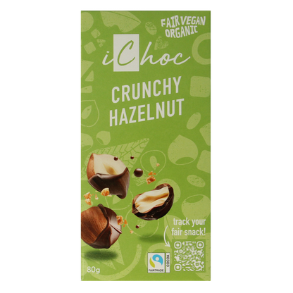 Ichoc Crunchy hazelnut vegan bio 80.00 Gram