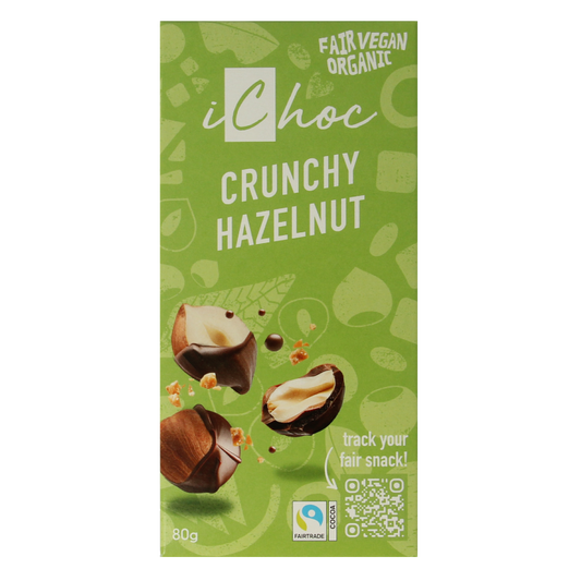 Ichoc Crunchy hazelnut vegan bio 80 Gram