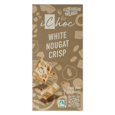 Ichoc White nougat crisp vegan bio 80 Gram