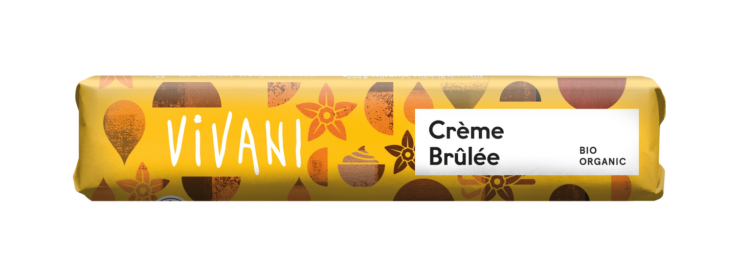 Vivani Chocolate To Go creme brulee bio 40 Gram