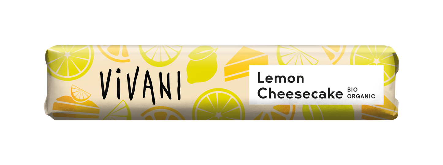 Vivani Chocolate To Go lemon cheesecake bio 40 Gram