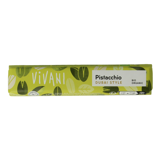 Vivani Chocolate to go pistacchio Dubai style bio 40 Gram