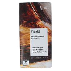 Vivani Chocolade puur nougat gianduja 80.00 Gram