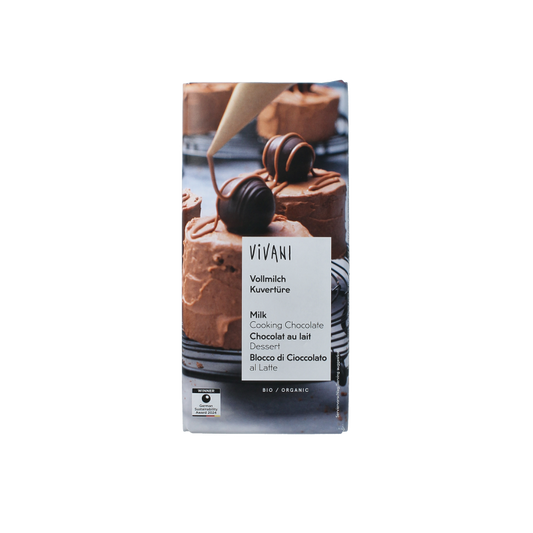 Vivani Couverture smeltchocolade melk bio 150 Gram