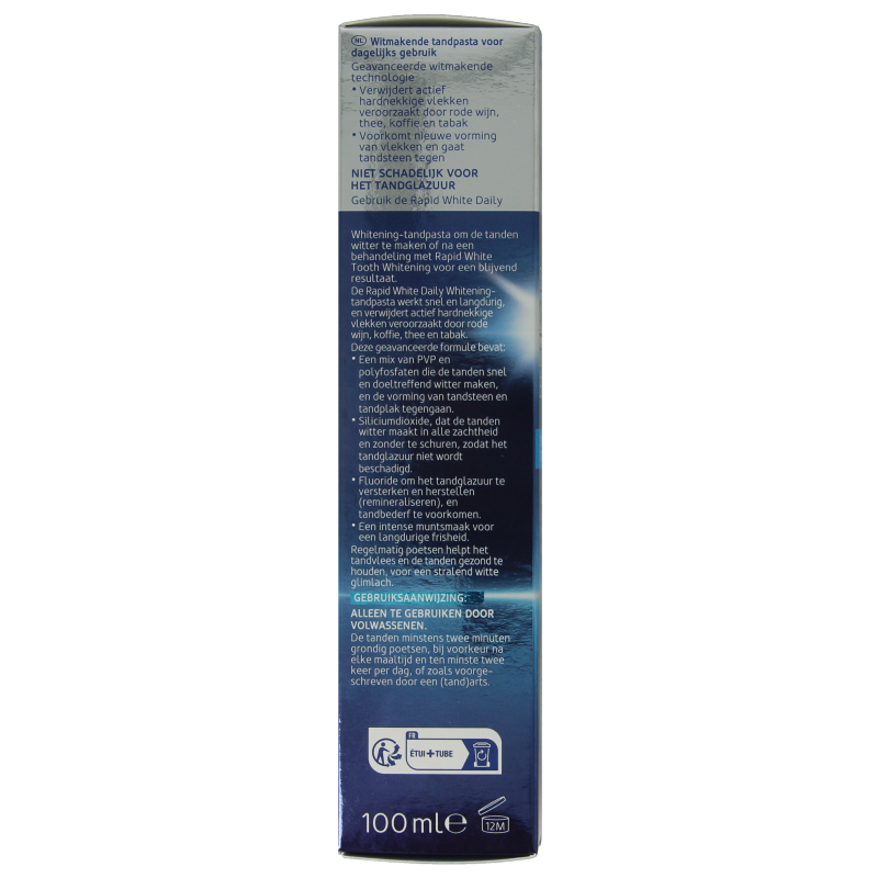 Rapid White Daily toothpaste 100 Milliliter