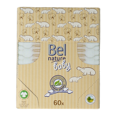 Bel Nature Wattenstaafjes baby 60 Stuks