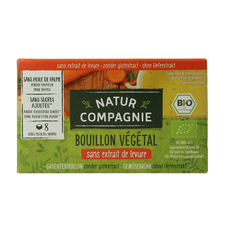 Natur Compagnie Groentebouillon zonder gist bio 8 Stuks