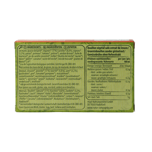 Natur Compagnie Groentebouillon zonder gist bio 8.00 Stuks