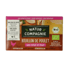 Natur Compagnie Kippenbouillonblokjes zonder gist bio 8 Stuks