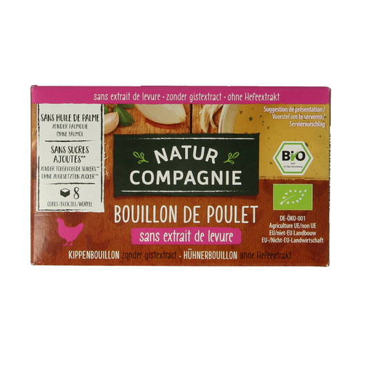 Natur Compagnie Kippenbouillonblokjes zonder gist bio 8 Stuks