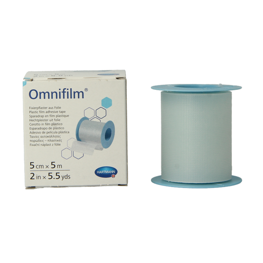 Hartmann Omnifilm fixatiepleister folie 5m x 5cm 1 Stuks