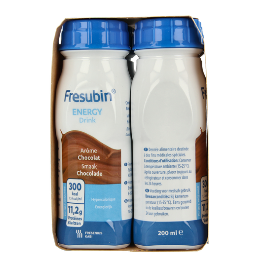 Fresubin Energy drink chocolade 200ml 4.00 Stuks