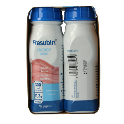 Fresubin Energy drink aardbei 200ml 4.00 Stuks
