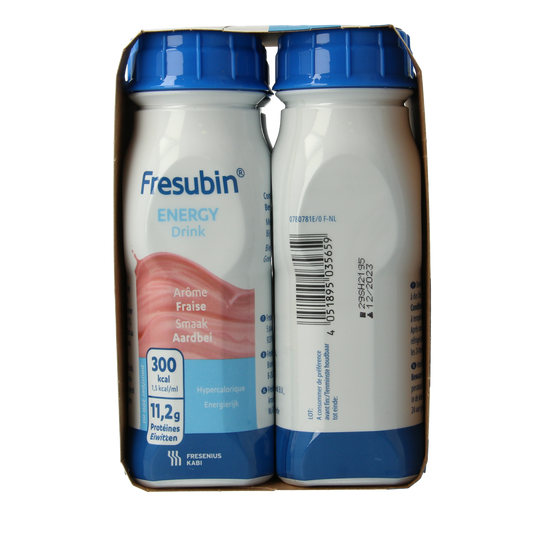 Fresubin Energy drink aardbei 200ml 4.00 Stuks