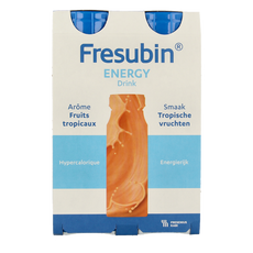 Fresubin Energy drink tropische vruchten 200ml 4 Stuks