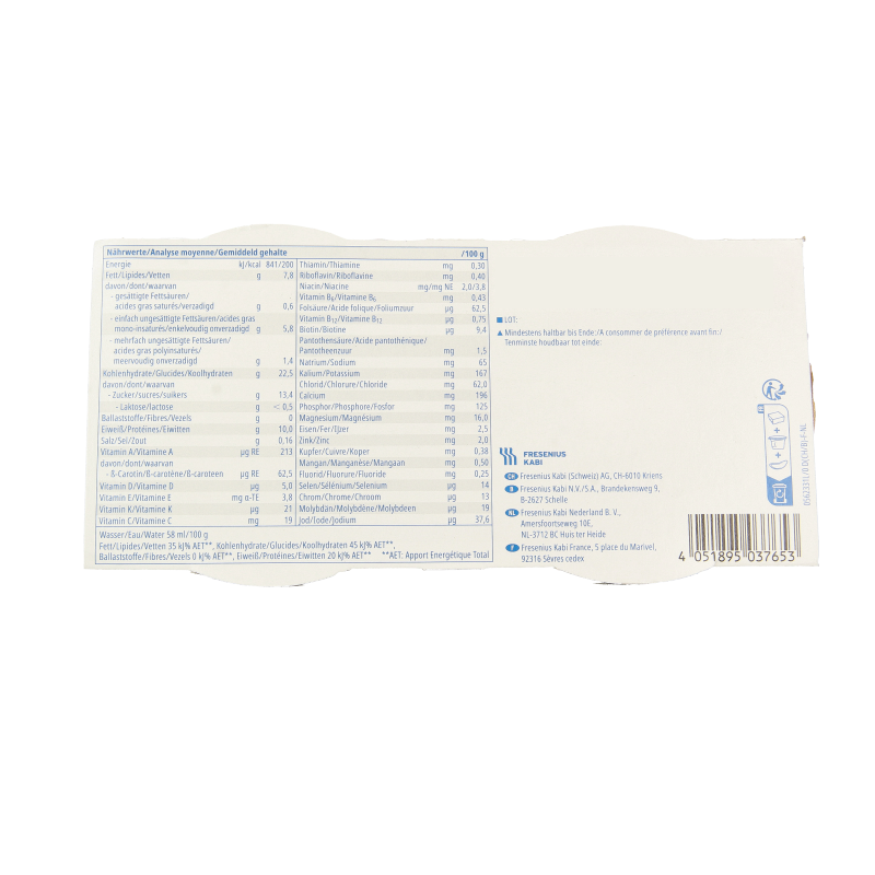 Fresubin 2Kcal creme praline/nougat 4 Stuks