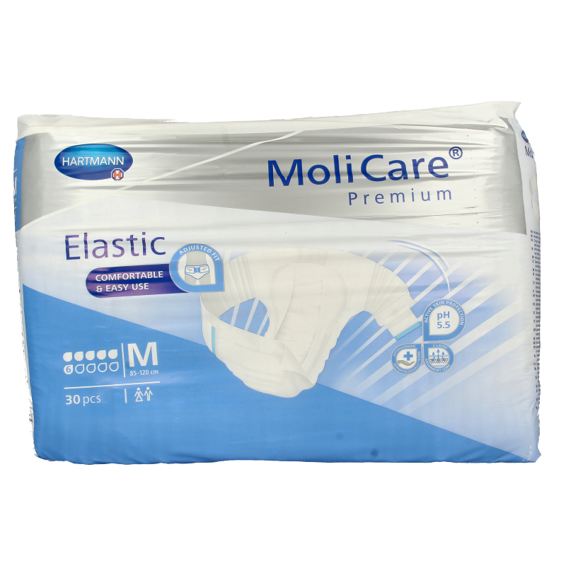 Molicare Premium elastic plus M 6 druppels 30 Stuks