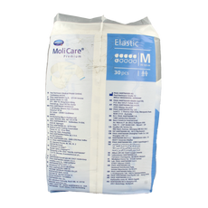 Molicare Premium elastic plus M 6 druppels 30 Stuks