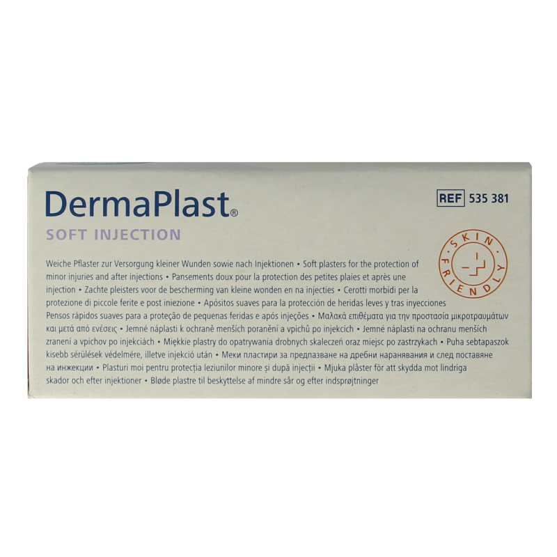 Dermaplast Injectiepleisters sensitive 16mm x 40mm 250 Stuks