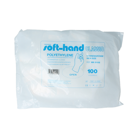 Softhand Onderzoekhandschoen poly heren 100 Stuks