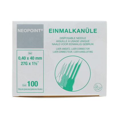 Neopoint Neopoint injectie naald 0.40X 40MM   100.00 Stuks