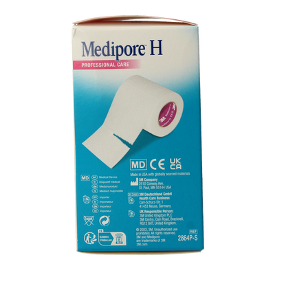 3M Medipore hechtpleister 10cm x 5m 1.00 Stuks