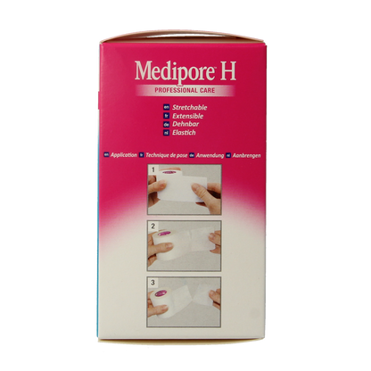 3M Medipore hechtpleister 10cm x 5m 1.00 Stuks