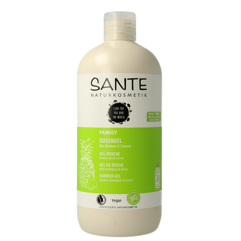 Sante Family showergel pineapple & lemon 500 Milliliter