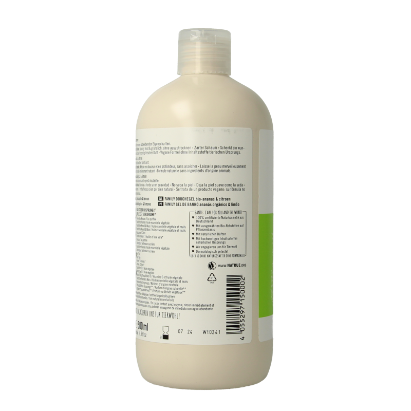 Sante Family showergel pineapple & lemon 500 Milliliter