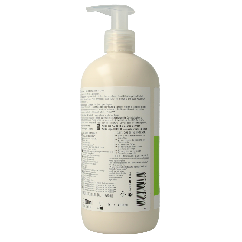 Sante Family bodylotion pineapple & lime 500 Milliliter