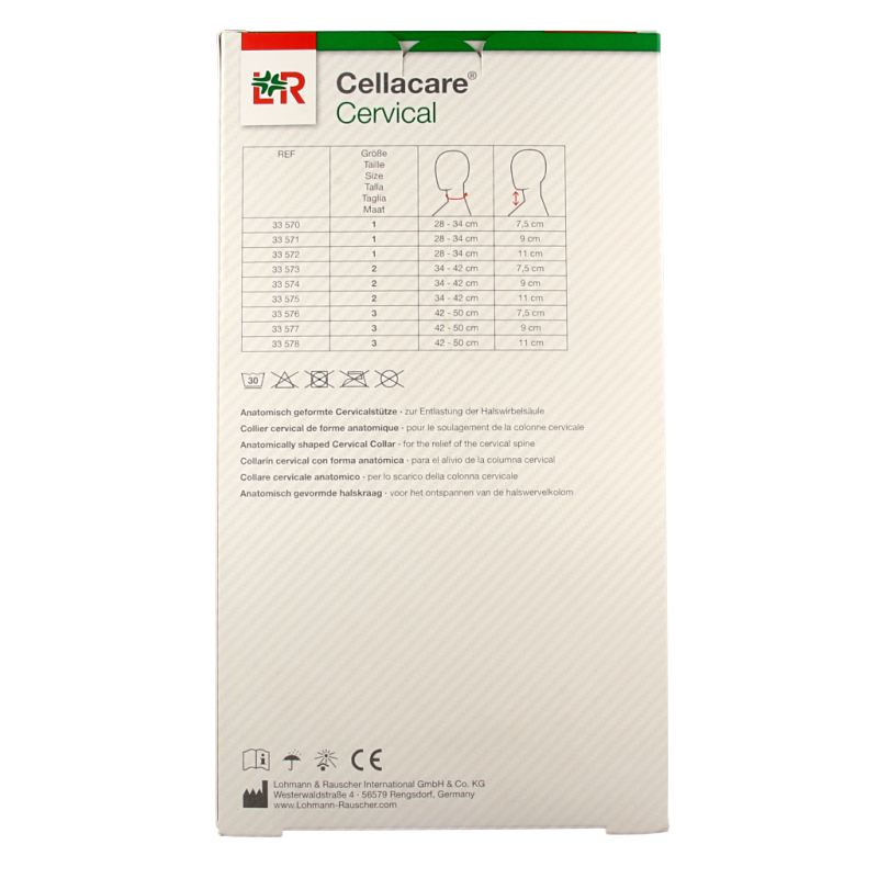 Cellacare Cervical nekkraag zwart 9cm 1 Stuks