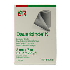 Dauerbinde K elastische zwachtel 7m x 8cm 1.00 Stuks