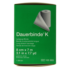 Dauerbinde K elastische zwachtel 7m x 8cm 1.00 Stuks