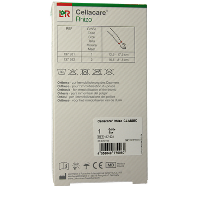 Cellacare Classic duimbrace rhizo maat 1 1.00 Stuks