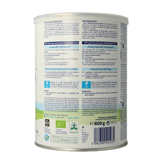 Hipp 1 Combiotik zuigelingen melk bio 800.00 Gram