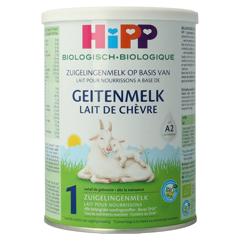 Hipp 1 Biologische zuigelingenmelk op basis van geitenm 400 Gram